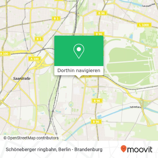 Schöneberger ringbahn, Tempelhof, 12103 Berlin Karte