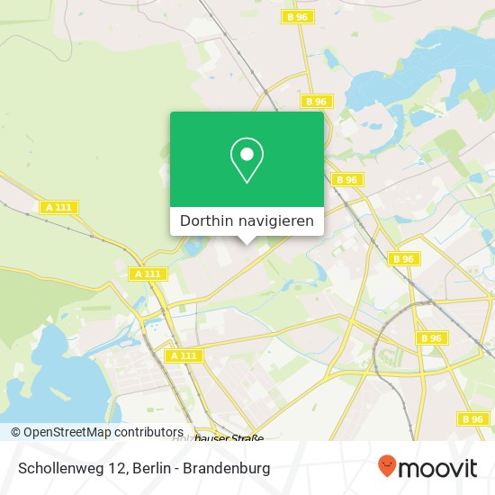 Schollenweg 12, Tegel, 13509 Berlin Karte