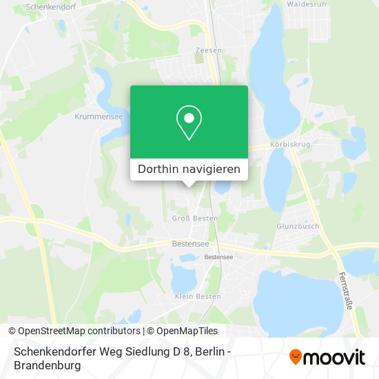Schenkendorfer Weg Siedlung D 8 Karte