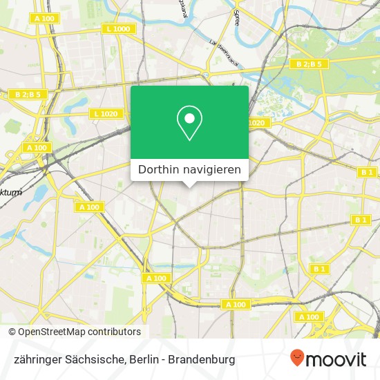 zähringer Sächsische, Wilmersdorf, 10707 Berlin Karte