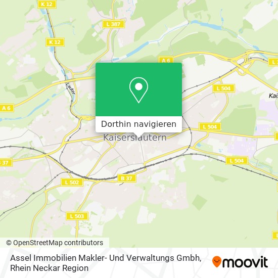 Wie Komme Ich Zu Assel Immobilien Makler Und Verwaltungs Gmbh In Kaiserslautern Mit Der Strassenbahn Der Bahn Oder Dem Bus Moovit