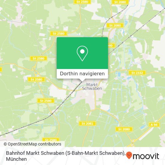 Bahnhof Markt Schwaben (S-Bahn-Markt Schwaben) Karte