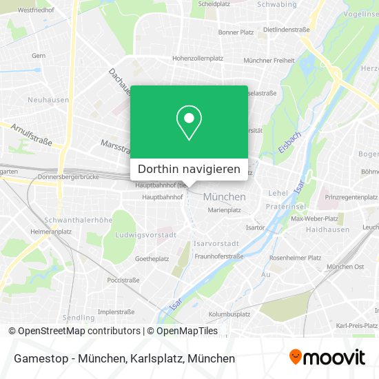 Gamestop - München, Karlsplatz Karte