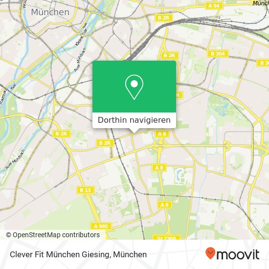 Clever Fit München Giesing Karte