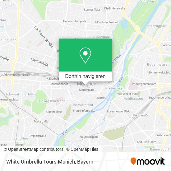 White Umbrella Tours Munich Karte