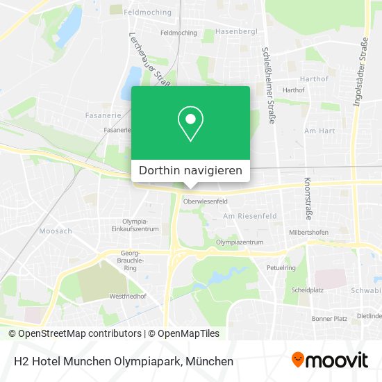 H2 Hotel Munchen Olympiapark Karte