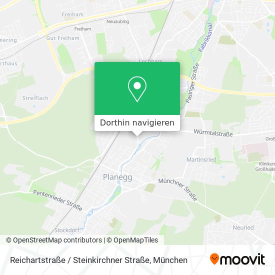 Reichartstraße / Steinkirchner Straße Karte