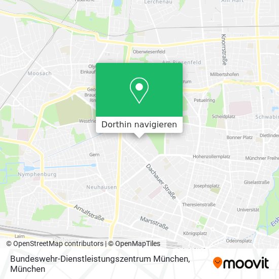 Bundeswehr-Dienstleistungszentrum München Karte