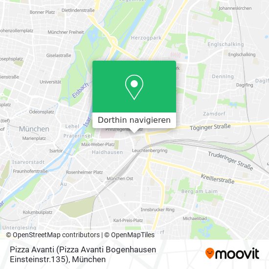 Pizza Avanti (Pizza Avanti Bogenhausen Einsteinstr.135) Karte