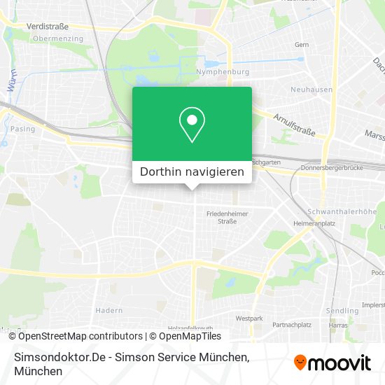 Simsondoktor.De - Simson Service München Karte