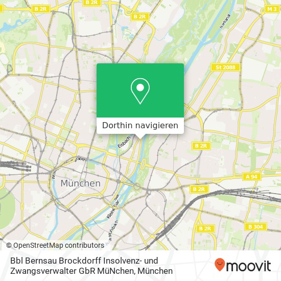 Bbl Bernsau Brockdorff Insolvenz- und Zwangsverwalter GbR MüNchen Karte