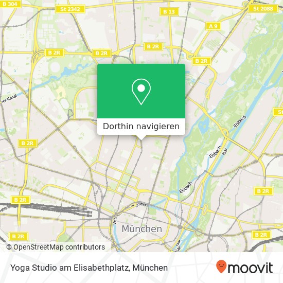 Yoga Studio am Elisabethplatz Karte