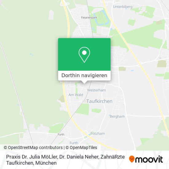 Praxis Dr. Julia MöLler, Dr. Daniela Neher, ZahnäRzte Taufkirchen Karte