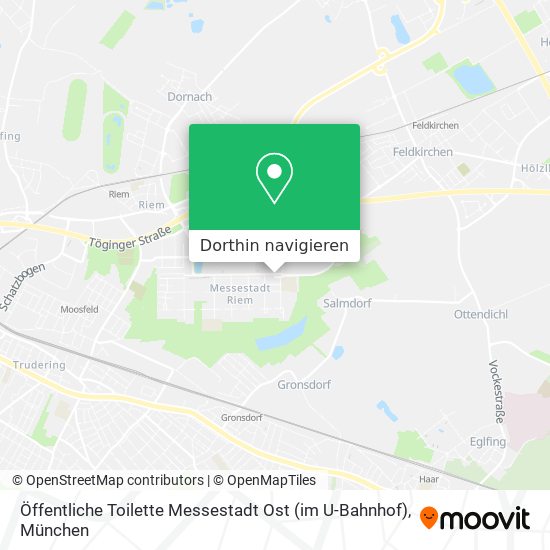 Öffentliche Toilette Messestadt Ost (im U-Bahnhof) Karte
