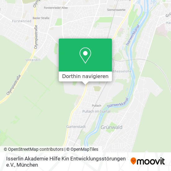 Isserlin Akademie Hilfe Kin Entwicklungsstörungen e.V. Karte