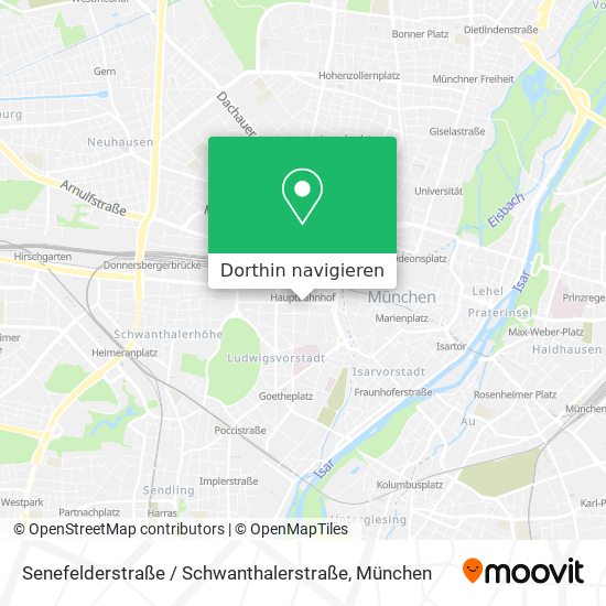 Senefelderstraße / Schwanthalerstraße Karte