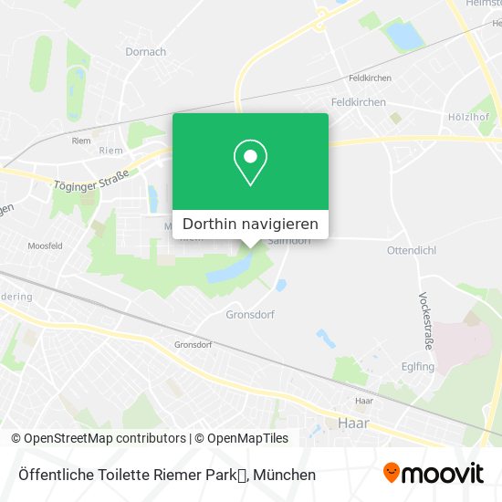 Öffentliche Toilette Riemer Park Karte
