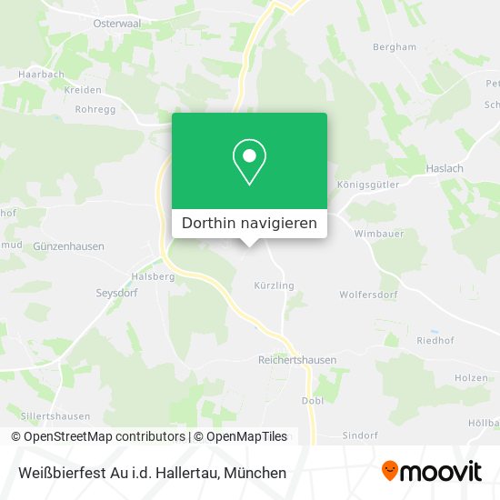 Weißbierfest Au i.d. Hallertau Karte