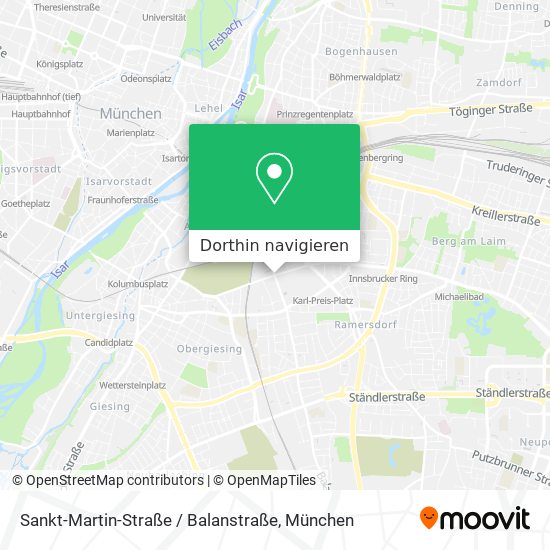 Sankt-Martin-Straße / Balanstraße Karte