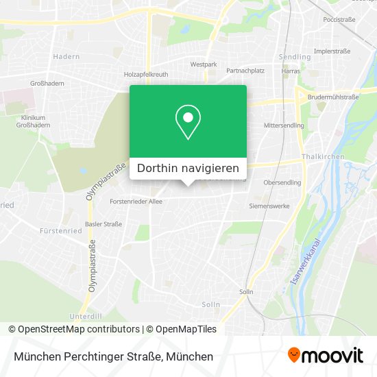 München Perchtinger Straße Karte