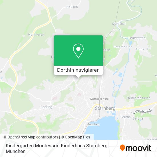 Kindergarten Montessori Kinderhaus Starnberg Karte