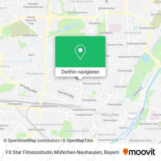 Fit Star Fitnessstudio MüNchen-Neuhausen Karte