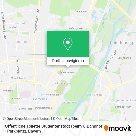 Öffentliche Toilette Studentenstadt (beim U-Bahnhof - Parkplatz) Karte
