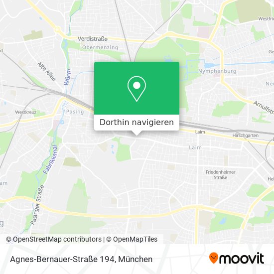 Agnes-Bernauer-Straße 194 Karte