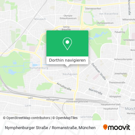 Nymphenburger Straße / Romanstraße Karte