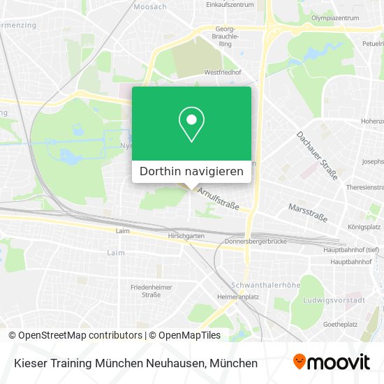 Kieser Training München Neuhausen Karte