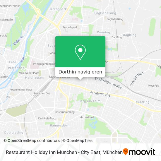 Restaurant Holiday Inn München - City East Karte