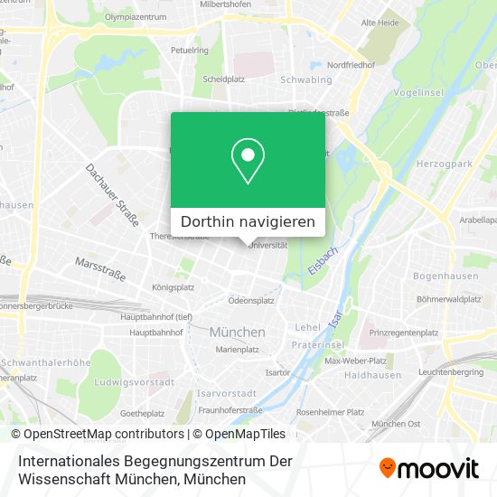 Internationales Begegnungszentrum Der Wissenschaft München Karte