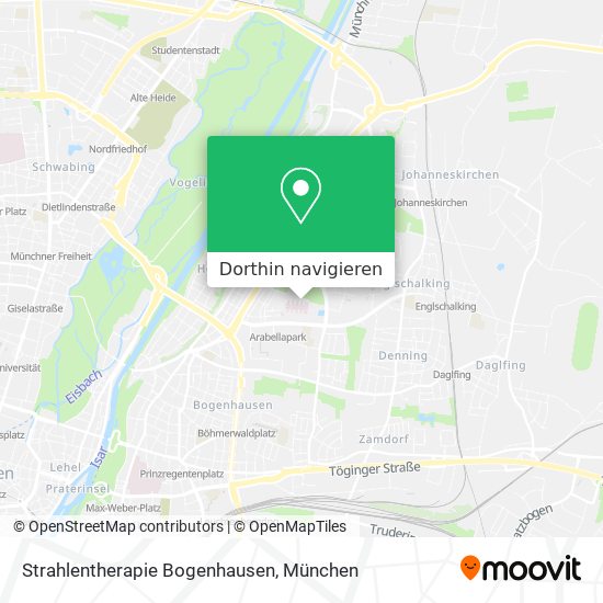 Strahlentherapie Bogenhausen Karte