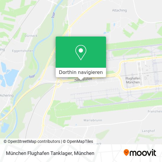 München Flughafen Tanklager Karte