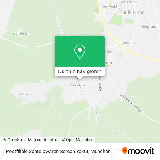 Postfiliale Schreibwaren Sercan Yakut Karte
