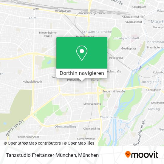 Tanzstudio Freitänzer München Karte