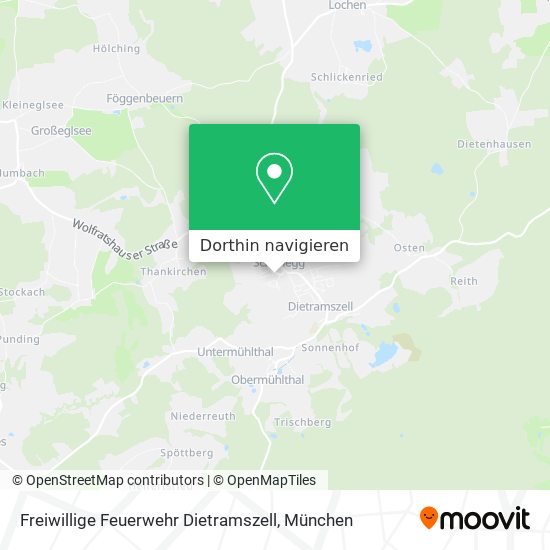 Freiwillige Feuerwehr Dietramszell Karte