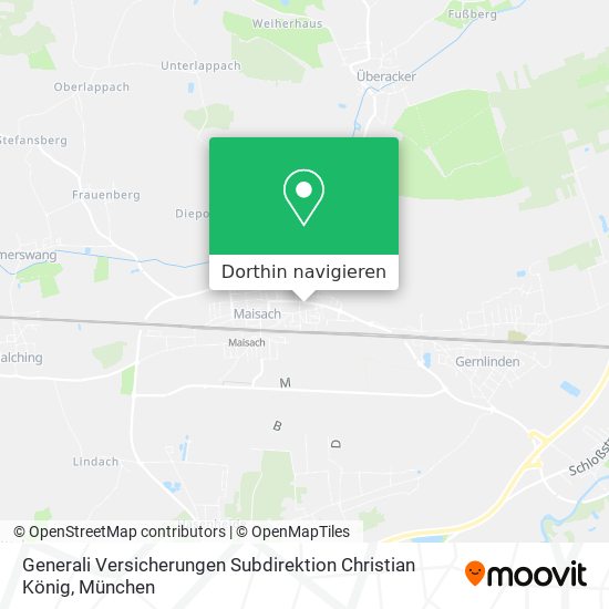 Generali Versicherungen Subdirektion Christian König Karte