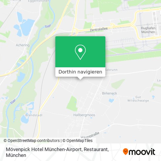 Mövenpick Hotel München-Airport, Restaurant Karte