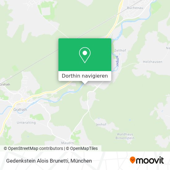 Gedenkstein Alois Brunetti Karte