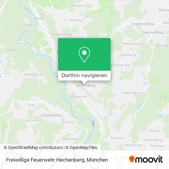 Freiwillige Feuerwehr Hechenberg Karte