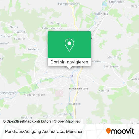 Parkhaus-Ausgang Auenstraße Karte