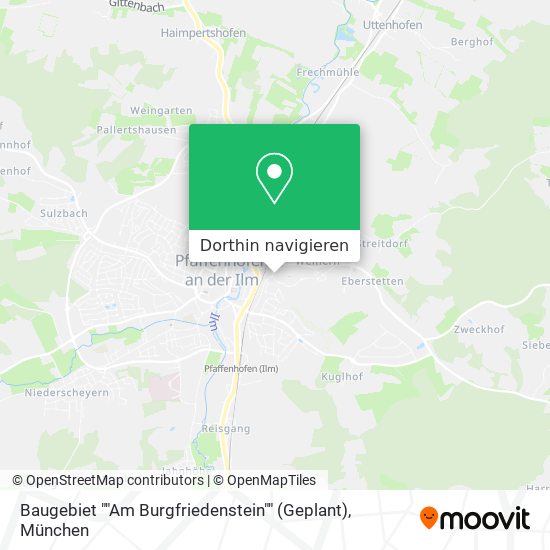 Baugebiet ""Am Burgfriedenstein"" (Geplant) Karte