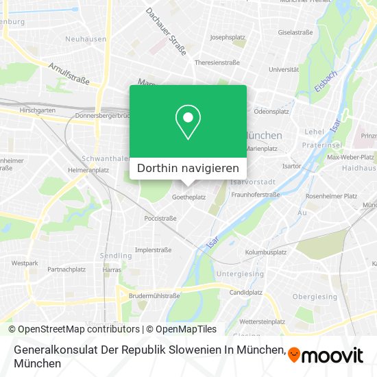 Generalkonsulat Der Republik Slowenien In München Karte