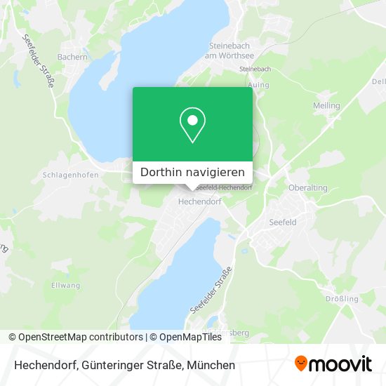 Hechendorf, Günteringer Straße Karte