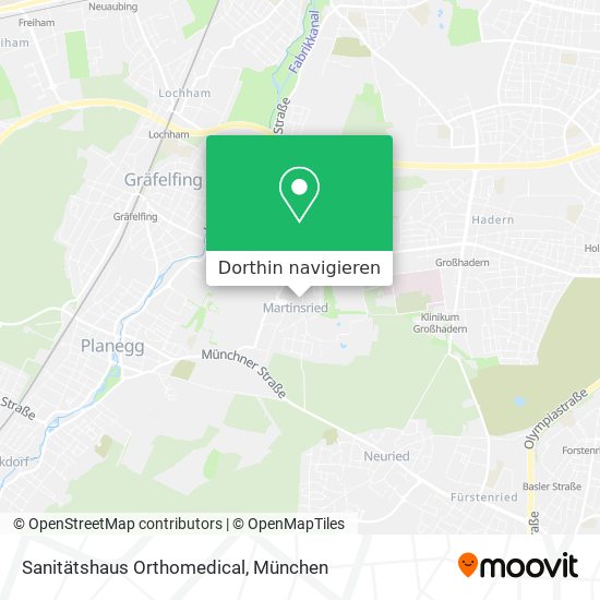 Sanitätshaus Orthomedical Karte