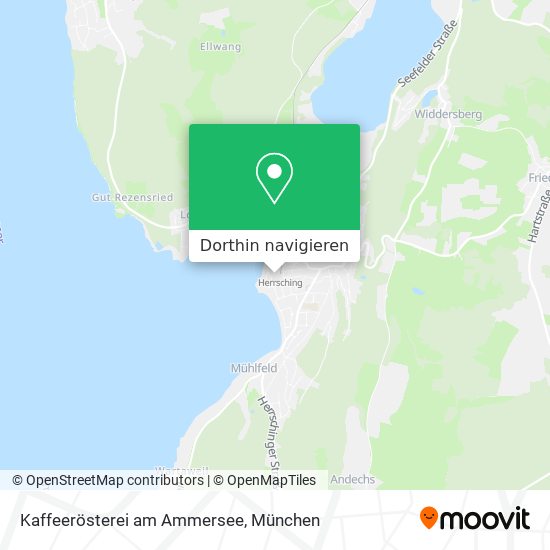 Kaffeerösterei am Ammersee Karte