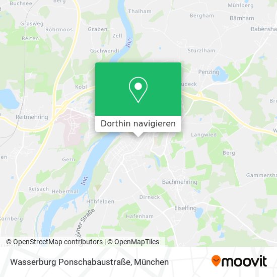 Wasserburg Ponschabaustraße Karte