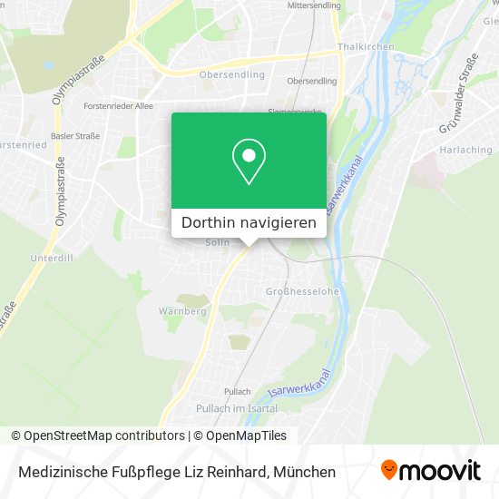 Medizinische Fußpflege Liz Reinhard Karte