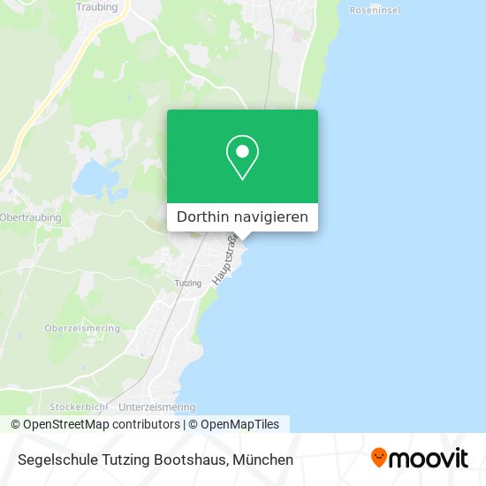 Segelschule Tutzing Bootshaus Karte